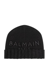 Black Beanie Balmain Paris - Balmain Kids | Lidia Shopping