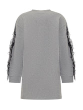 Stella McCartney Grey Star Fringe Sweatshirt - Collezione Happy Birthday | Lidia Shopping