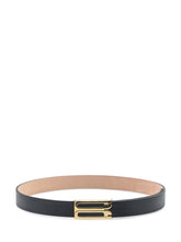 Cintura in Pelle con Fibbia Iconica - Accessori Donna | Lidia Shopping