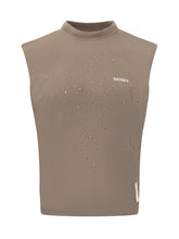 T-shirt Senza Maniche con Logo e Dettagli Traforati - Abbigliamento Uomo | Lidia Shopping