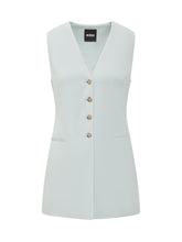 BOSS - Julinial Vest with Buttons and Pockets - Blue - LIDIASHOPPING® - Official Website