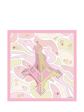 Graphic print square scarf 70x70 - Collezione Happy Birthday | Lidia Shopping