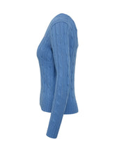 Long Sleeve Cable Knit Sweater with V Neck - Collezione Happy Birthday | Lidia Shopping