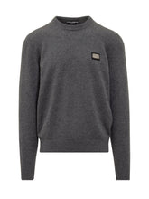 Crewneck Sweater with Metal Logo - Black Friday – ENG | Lidia Shopping