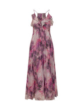 Long Dress with Abstract Print and Ruffles - Collezione Happy Birthday | Lidia Shopping