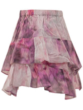 Short con Stampa Astratta e Balze a Strati - Abbigliamento Donna | Lidia Shopping