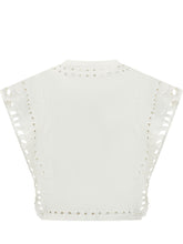 Top con Ricami Traforati e Maniche Ampie - Abbigliamento Donna | Lidia Shopping