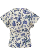 Top Tullya con Drappeggio e Stampa Floreale - Abbigliamento Donna | Lidia Shopping