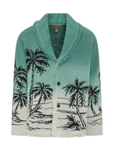 Cardigan in Maglia con Motivo Palme - Abbigliamento Uomo | Lidia Shopping