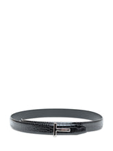 TOM FORD - Shiny Belt 30 mm - Black - LIDIASHOPPING® - Official Website