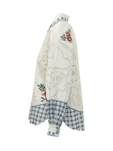 Camicia con Ricami e Colletto Floreale - Abbigliamento Donna | Lidia Shopping