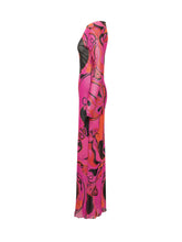 PUCCI - Long Tulle Dress with Abstract Print - Pink - LIDIASHOPPING® - Official Website