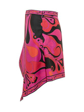 Gonna con Motivo Astratto e Orlo Asimmetrico - Abbigliamento Donna | Lidia Shopping