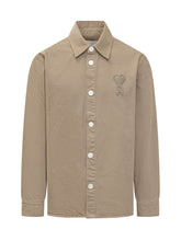 Overshirt con Bottoni e Logo Ricamato - Abbigliamento Uomo | Lidia Shopping