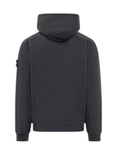 Felpa Con Cappuccio E Zip In Cotone Nera - Abbigliamento Uomo | Lidia Shopping