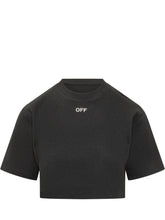 T-Shirt Cropped A Costine - Abbigliamento Donna | Lidia Shopping