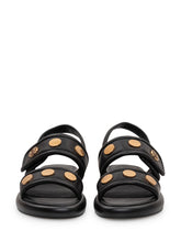 Sandalo in pelle con dettagli metallici - Ciabatte Donna | Lidia Shopping