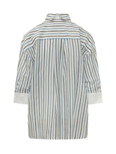 Camicia a Righe con Taschino - Abbigliamento Donna | Lidia Shopping