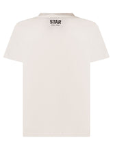GOLDEN GOOSE KIDS - T-shirt With Star Appliqué - White - LIDIASHOPPING® - Official Website