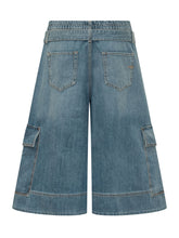 PINKO - Bermuda in Denim con Tasche Cargo - Blu | Lidia Shopping | Official Website