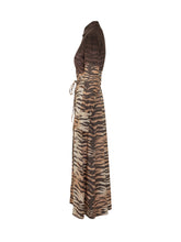 Abito Annabel Lungo con Stampa Animalier - Abbigliamento Donna | Lidia Shopping