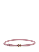 PINKO - Love Berry Belt with Logo Buckle - Pink - LIDIASHOPPING® - Official Website