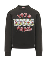 KENZO - Felpa con Stampa Tigre - Nero - LIDIASHOPPING® - Official Website
