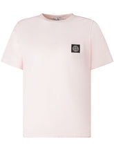 STONE ISLAND KIDS - T-shirt con Logo Applicato - Rosa | Lidia Shopping | Official Website