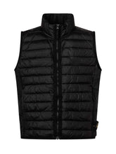 STONE ISLAND KIDS - Padded Vest with Zip - Black - LIDIASHOPPING® - Official Website
