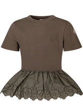 T-shirt a Maniche Corte con Balza Ricamata - Abbigliamento Bambini | Lidia Shopping