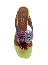 Flat thong sandals with decorative pom poms - Collezione Happy Birthday | Lidia Shopping