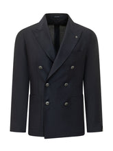 TAGLIATORE - Giacca Montecarlo Doppiopetto con Revers a Lancia - Blu | Lidia Shopping | Official Website