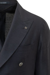 TAGLIATORE - Giacca Montecarlo Doppiopetto con Revers a Lancia - Blu | Lidia Shopping | Official Website