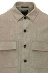 Overshirt con Tasche Applicate e Bottoni - Abbigliamento Uomo | Lidia Shopping