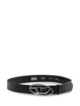 DIESEL - Belt with oval metal buckle - Black | Lidia Shopping | Official Website