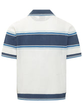 Polo in Maglia Traforata a Righe - Abbigliamento Uomo | Lidia Shopping