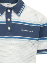 Polo in Maglia Traforata a Righe - Abbigliamento Uomo | Lidia Shopping