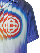 CASABLANCA - Camicia a Maniche Corte con Collo Cuban Stampa Grafica - Multicolore - LIDIASHOPPING® - Official Website