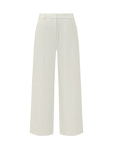CALVIN KLEIN - Pantaloni Ampi con Pieghe - Bianco | Lidia Shopping | Official Website