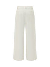 CALVIN KLEIN - Pantaloni Ampi con Pieghe - Bianco | Lidia Shopping | Official Website