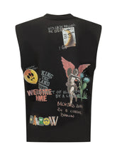 Canotta in Jersey Nera con Stampa Grafica Barrow - Abbigliamento Uomo | Lidia Shopping