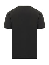DOLCE & GABBANA - T-Shirt Girocollo con Logo Ricamato - Nero | Lidia Shopping | Official Website