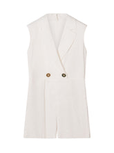 ELISABETTA FRANCHI KIDS - Sleeveless Jumpsuit With Lapels - White | Lidia Shopping | Official Website
