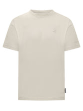 MOOSE KNUCKLES - T-shirt Girocollo con Logo - Beige | Lidia Shopping | Official Website