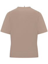 T-Shirt a Maniche Corte con Logo Ricamato - Abbigliamento Donna | Lidia Shopping