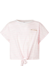 BALMAIN KIDS - T-shirt Cropped con Nodo Frontale - Rosa | Lidia Shopping | Official Website