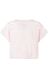 BALMAIN KIDS - T-shirt Cropped con Nodo Frontale - Rosa | Lidia Shopping | Official Website
