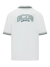 GCDS - Polo with Logo Short Sleeves - White - LIDIASHOPPING® - Official Website