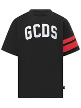 GCDS - T-shirt Over con Stampa Frontale - Nero - LIDIASHOPPING® - Official Website