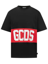 GCDS - Logo Loose SS T-shirt - Black - LIDIASHOPPING® - Official Website